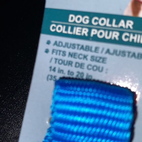 New medium dog collar adjustable fits neck size. 14” to 20” - Picture 6 of 8